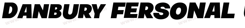 Danbury FERSONAL USE字体转换